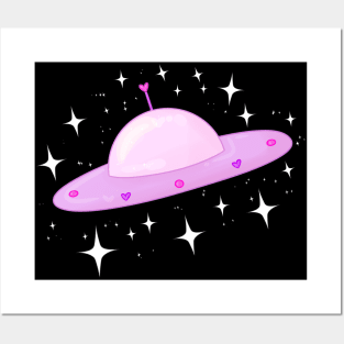 Glittering UFO! Posters and Art